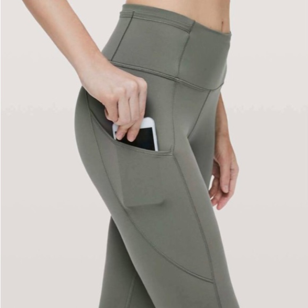 Lululemon Fast & Free green leggings size 12